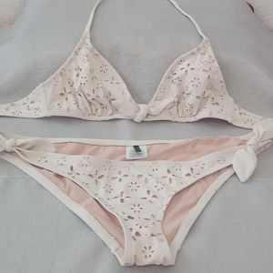 J. Crew White bikini medium